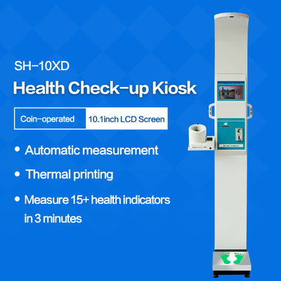 AC160v Coin Operated Height Weight Blood Pressure Monitoring Machine For Hospital