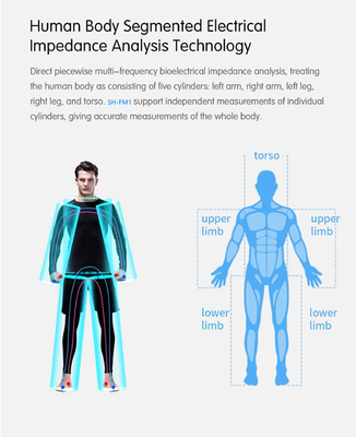 Bioimpedance 3D Body Scale Body Composition Analyzer Machine Body Weight Fat Mass Measurement
