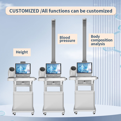 SH-T15 Pro Manufacturer Price Health Care Body Checkup Telemedicine Kiosk Height Weight Body Fat Scale Station