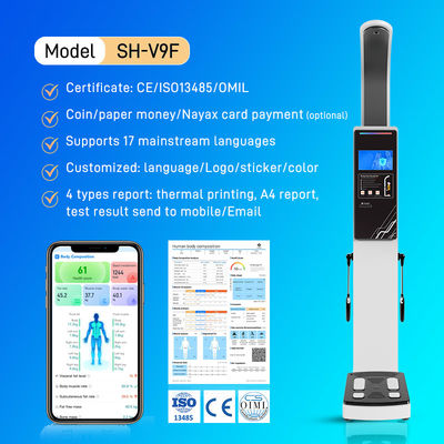 SH-V9F Gym Use 8 Electrodes Digital Weighing Scale Body Composition Analysis Machine