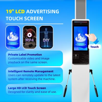 19 Inch Intelligent 8 Electrodes Body Analyzer Scale with Big LCD Display for Fitness Centers Gyms 