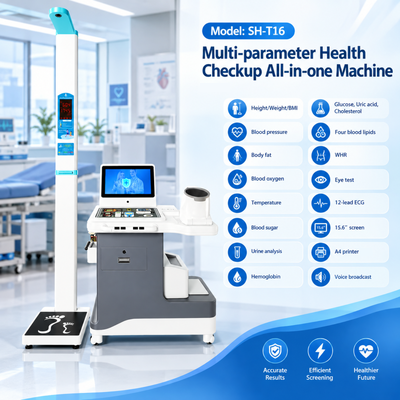 SH-T16 Class II Clinical Preventive Health Check Kiosk AI-powered Health Assessment Kiosk with A4 Printer
