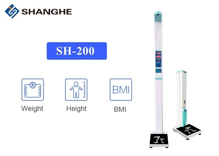 Land Wheel Ultrasonic Height And Weight Machine , RS232 Interconnection Smart Weigh Digital Scale